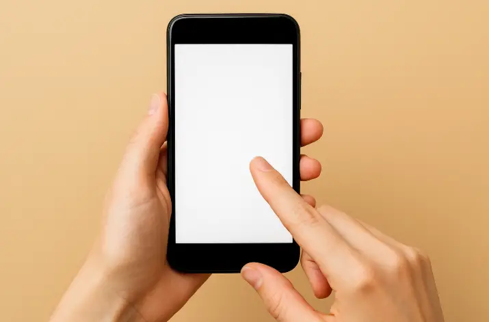 Balanced phone user showing emotional intelligence, career insurance, relationship counseling
